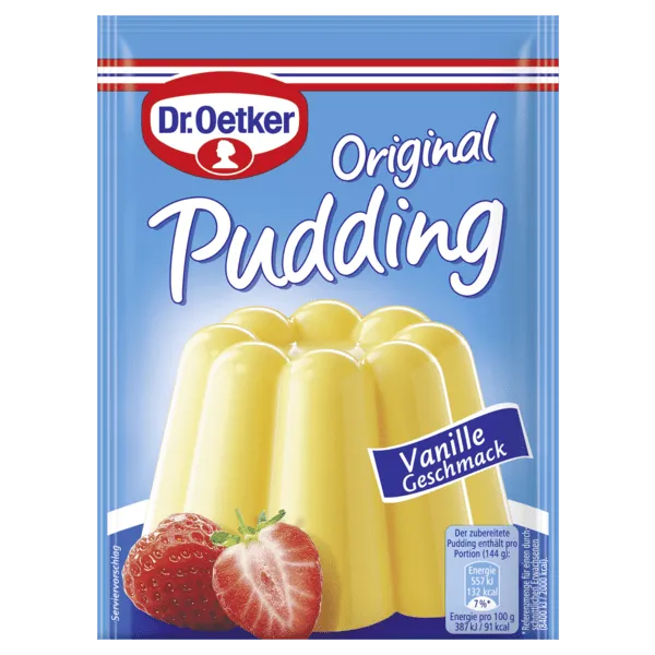 Dr. Oetker Original Puddingpulver oder Paradiescreme