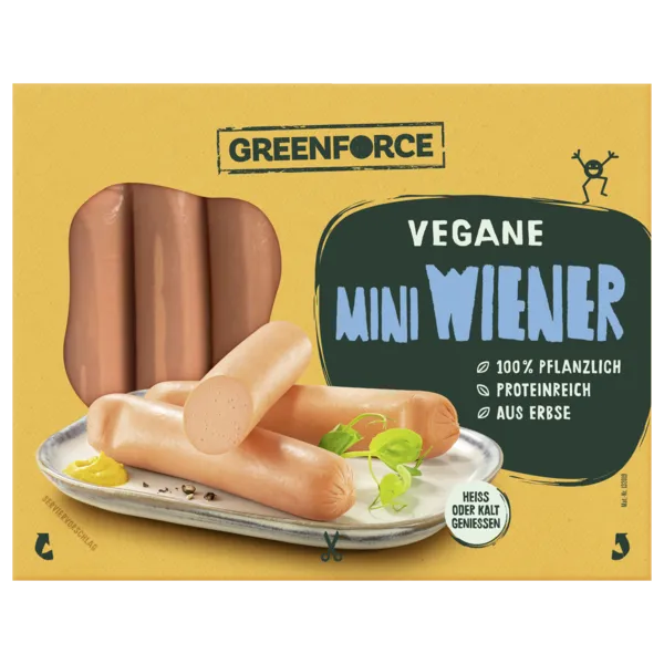 Greenforce Mini Wiener, Cevapcici, Köttbullar oder Mini Frikadelle