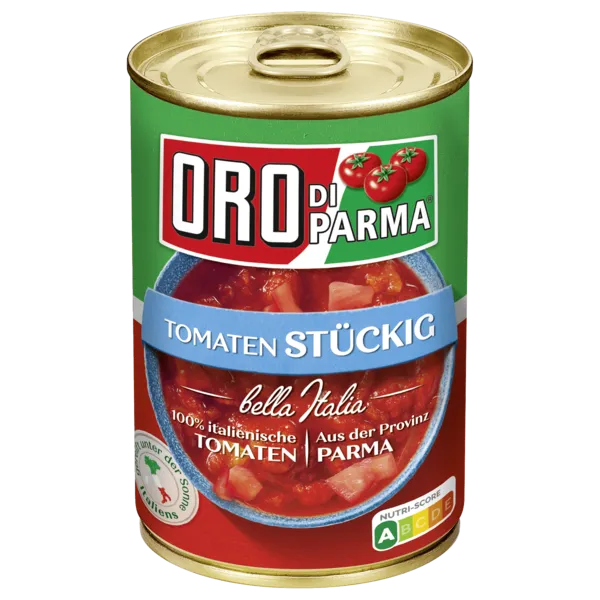 Oro di Parma Tomaten ganz, in Stücken oder passiert in der Dose oder Packung