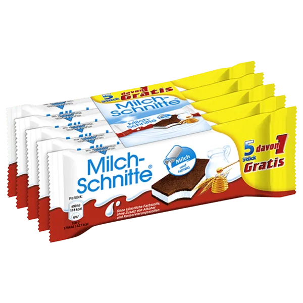 Ferrero Milchschnitte 4+1 oder Kinder Pingui 3+1