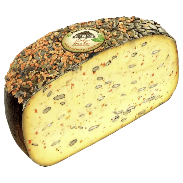 Kürbis-Karottenkäse, Ziegenkäse Thymian-Honig, Minze-Basilikum