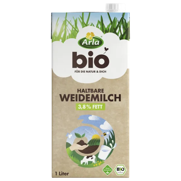 Arla Bio H-Weidemilch oder Bio Frische Weidemilch 3,8 %