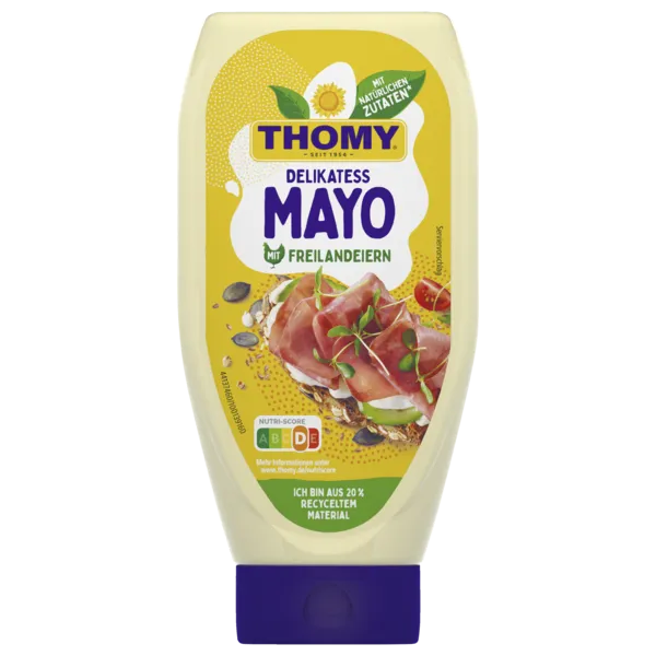 Thomy Delikatess Mayo mit Freilandeiern oder Remoulade