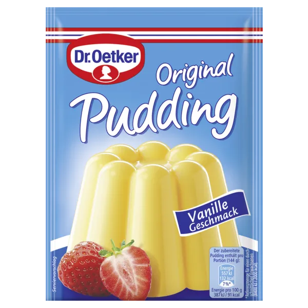 Dr. Oetker Original Puddingpulver oder Paradiescreme