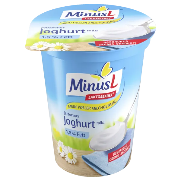 MinusL Joghurt Natur 1,5/3,8/9 %