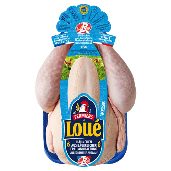 Label Rouge Französisches frisches Freiland-Hähnchen aus Loué