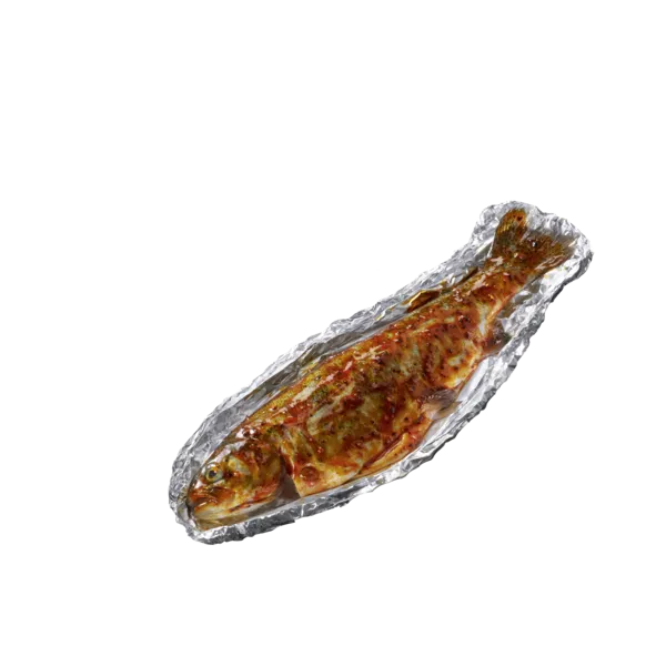 Marinierte Grillforelle in Alufolie