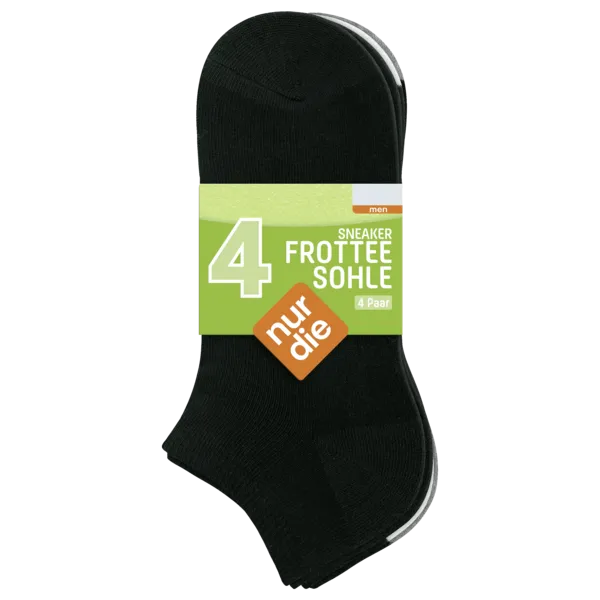 Damen & Herren Sneaker Socken 4er Pack