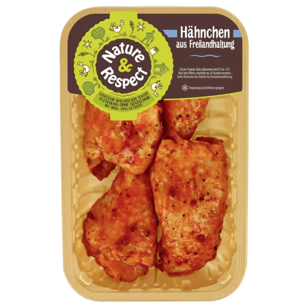 Französische frische Freiland Hähnchenschenkel