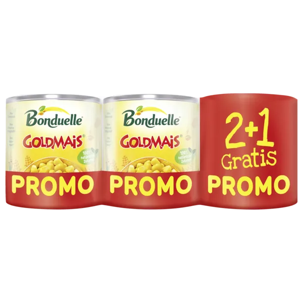 Bonduelle Goldmais 2+1 gratis