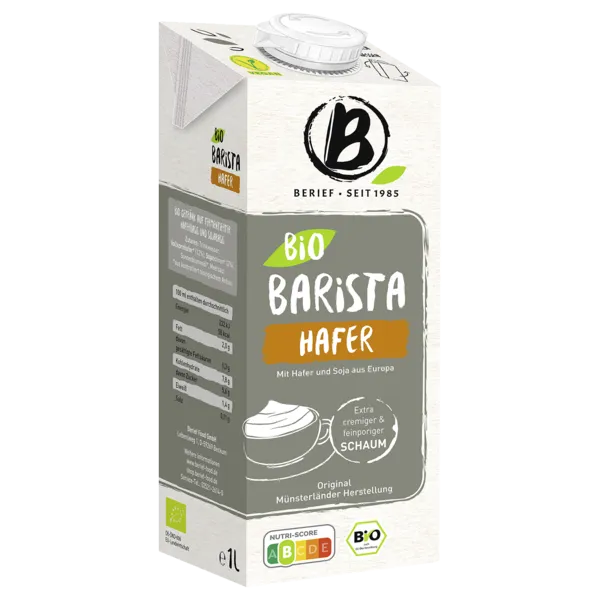 Berief Bio Hafer Drink oder Mandel Drink