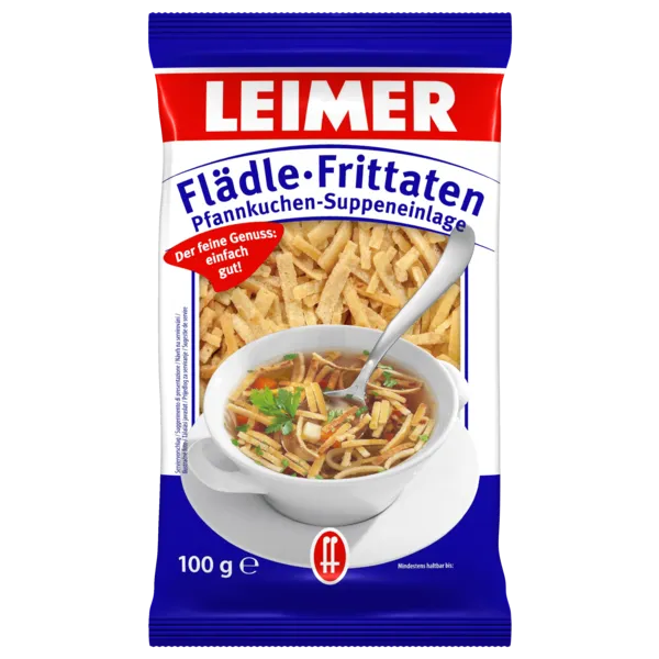 Leimer Eierstich, Suppenklößchen oder Flädle