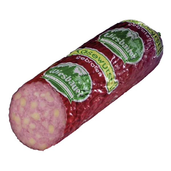 Spanische Chorizo Cular Extra Pikant, Österr. Käsewurst gebraten