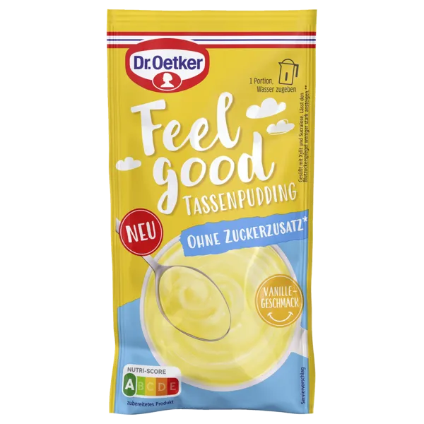 Dr. Oetker Feelgood Tassenpudding ohne Zuckerzusatz