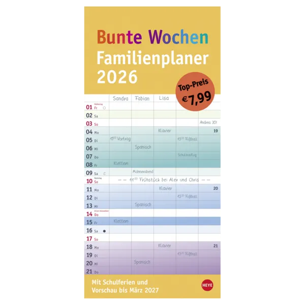 Wochen- oder Wandkalender