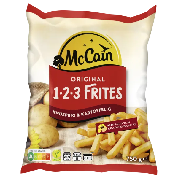 Mc Cain 1-2-3 Frites Original, Deluxe oder Airfryer Frites