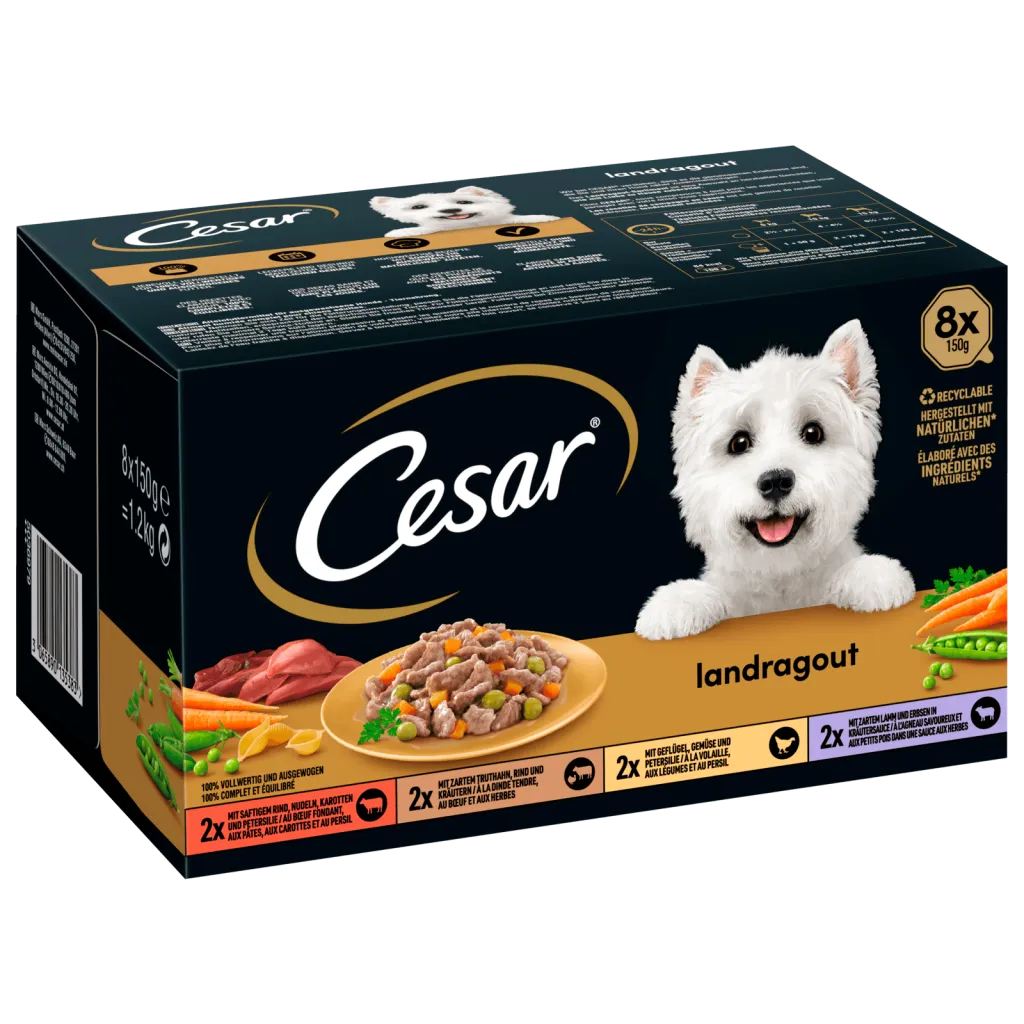 Cesar Hundefutter nass Landkche Vielfalt MP | Hundefutter | HIT