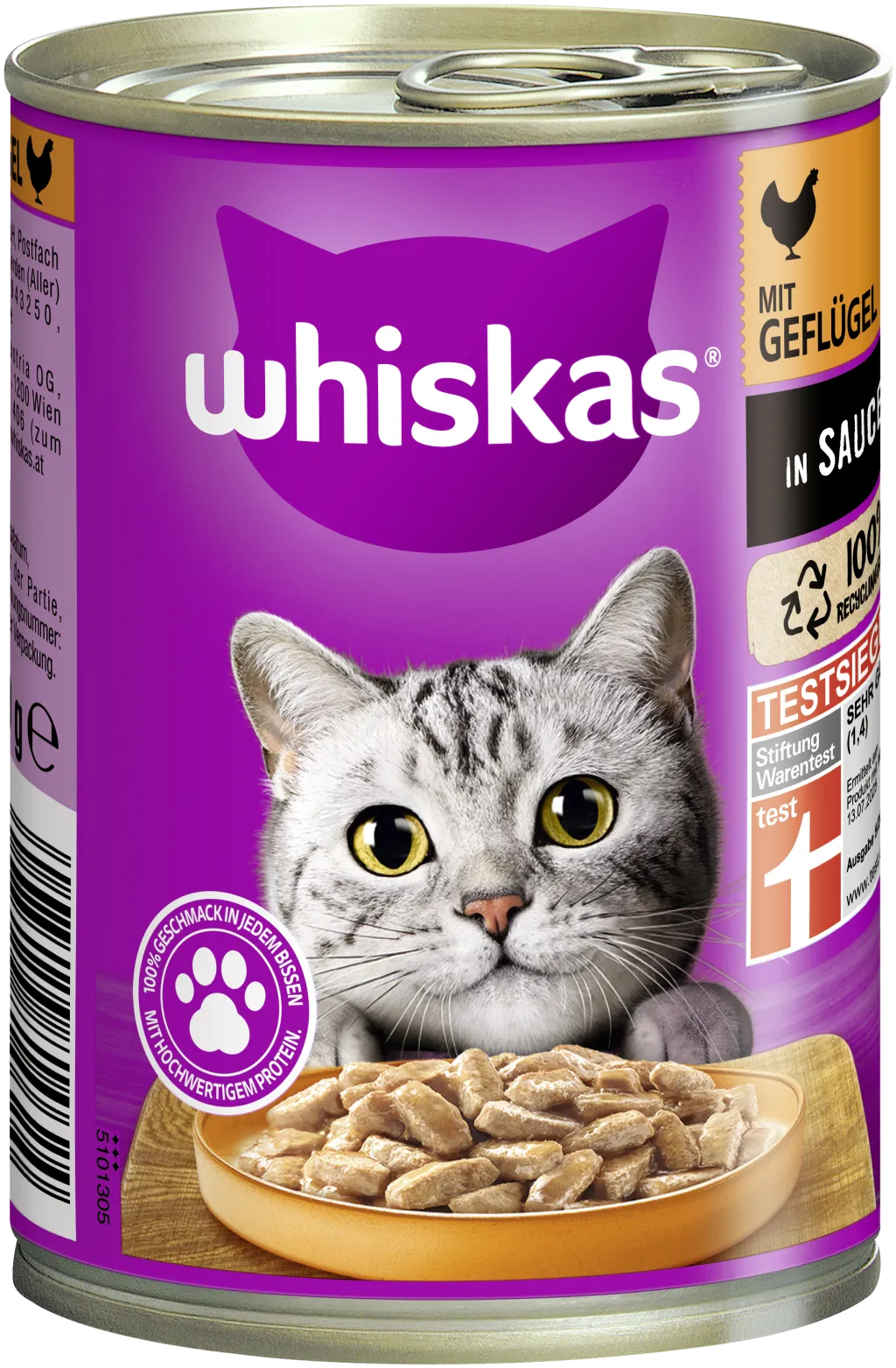 Whiskas Katzenfutter nass Geflgel in Sauce | Katzennahrung | HIT