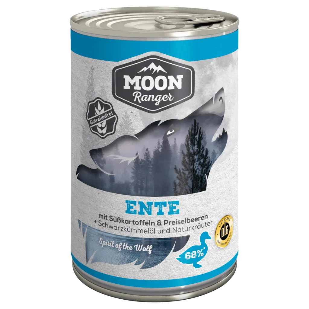 Moon Ranger Hundefutter nass Ente Kart.&Preiselbeere | Hundefutter | HIT