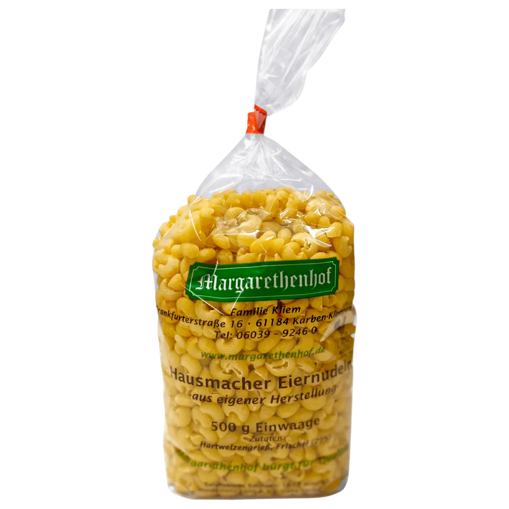 Margarethenhof Hausgemachte Eiernudeln Hörnchen | Eiernudeln | HIT
