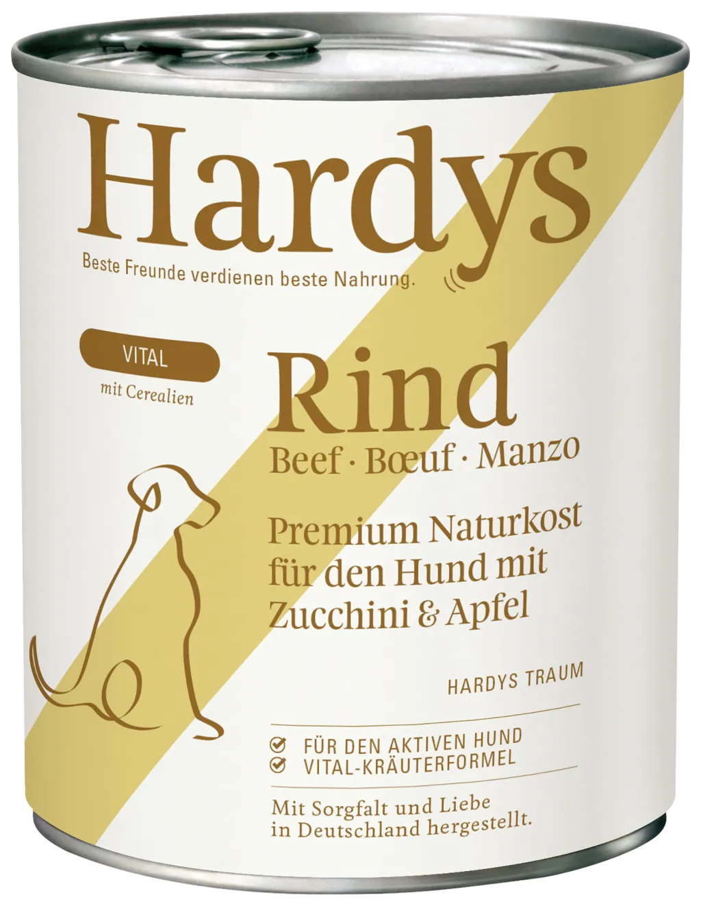 Hardys Traum Hundefutter nass Rind mit Zucchini&Apfel | Hundefutter | HIT