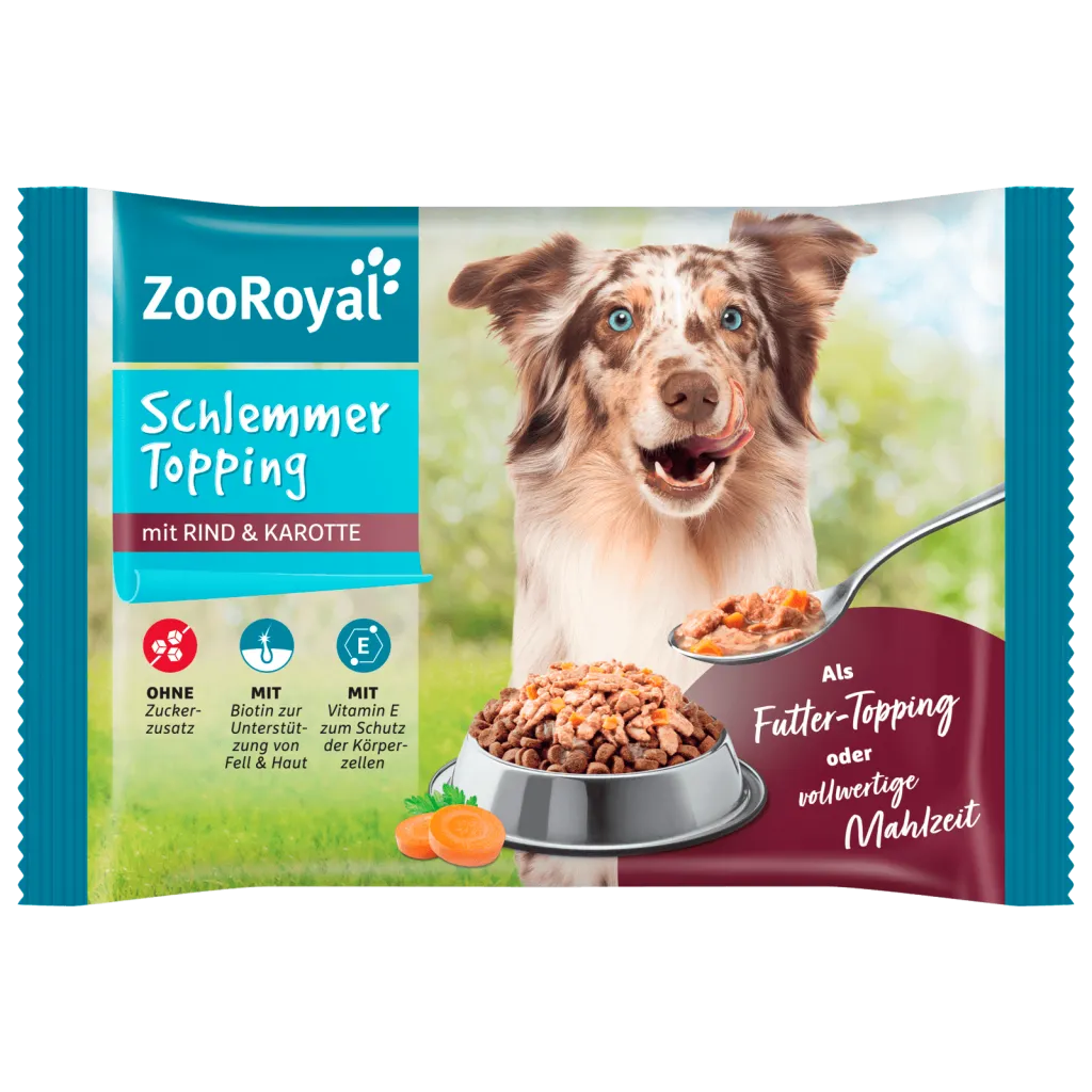 ZooRoyal Hundefutter nass Schlemmer Topping | Hundesnacks | HIT