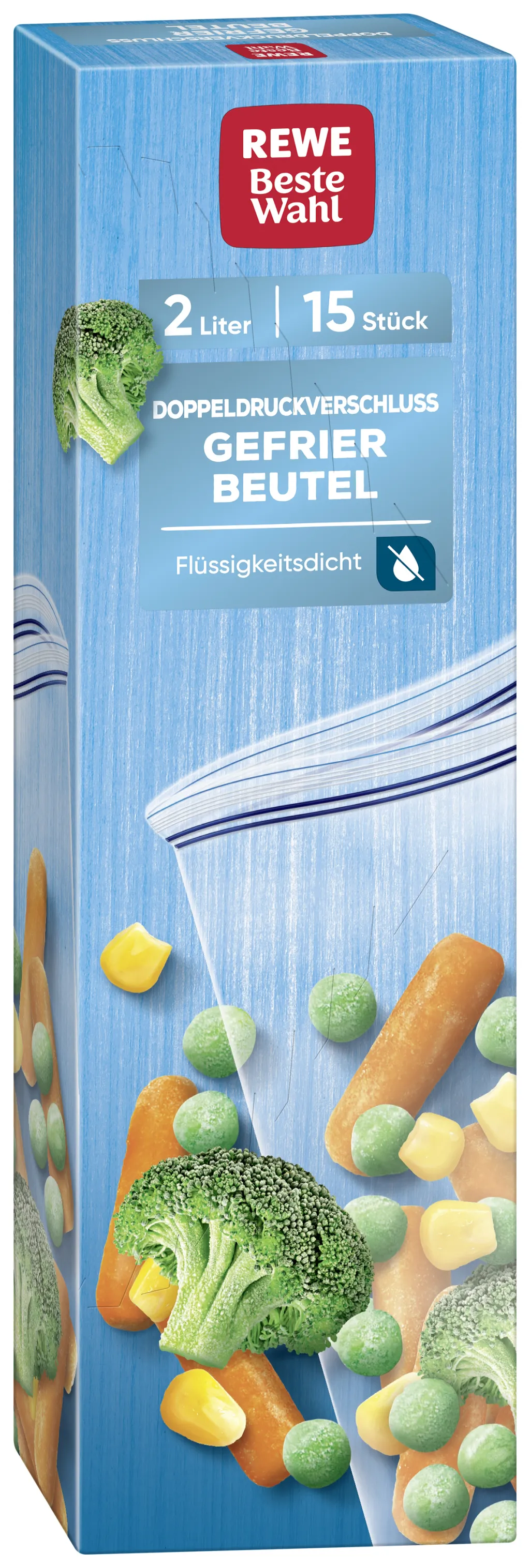 REWE Allzweck-& Grfrierbeutel 2 l, Doppelverschluss | Küchenhelfer & Zubehör